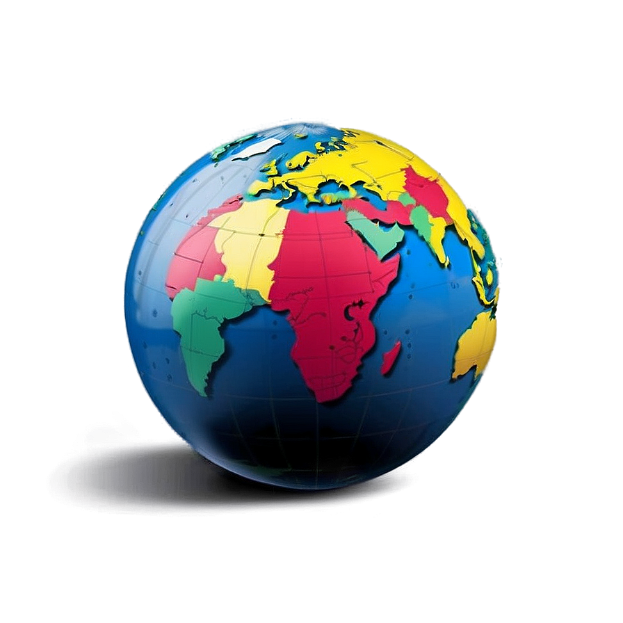 Globe With Countries Png Uhs6 PNG Image