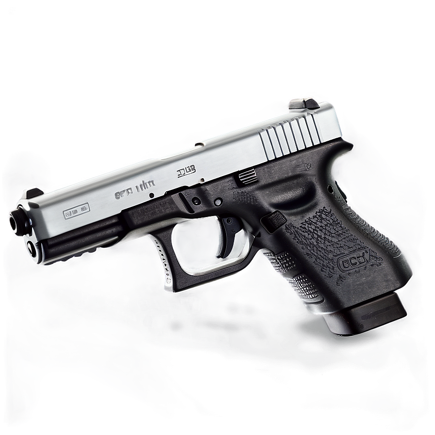 Glock Silver Slide Edition Png Hjb86 PNG Image