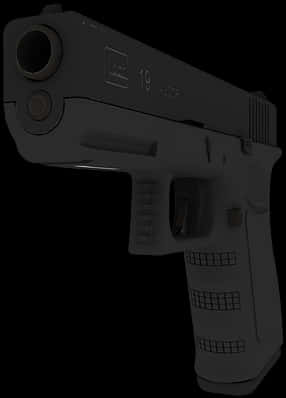 Glock19 Semi Automatic Pistol PNG Image