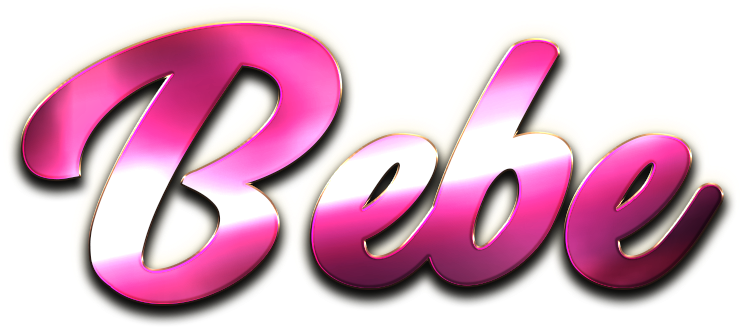 Glossy Bebe Logo PNG Image