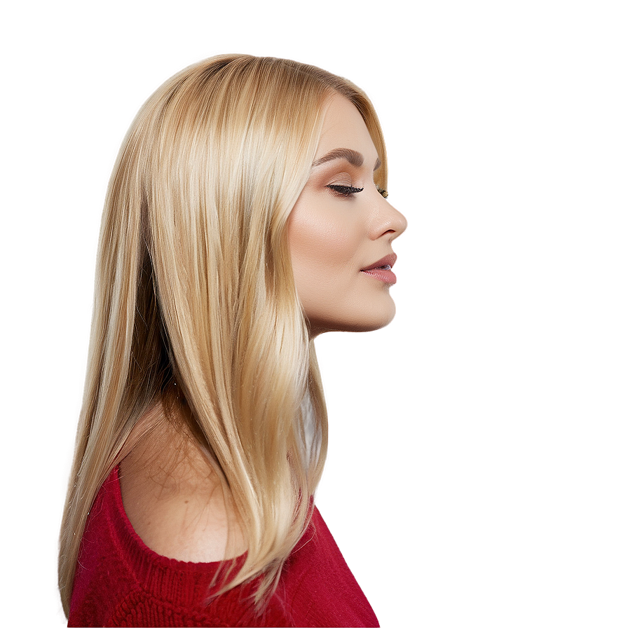 Glossy Blond Hair Png 06262024 PNG Image