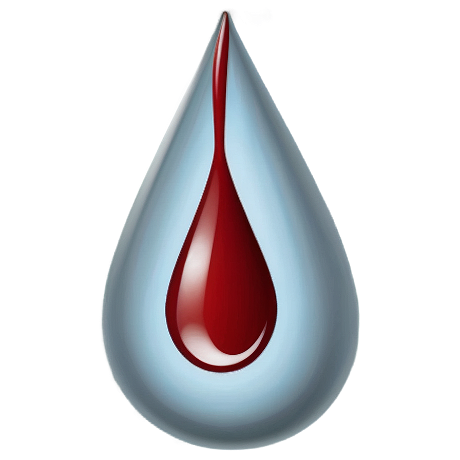 Glossy Blood Drop Icon Png Wjr PNG Image