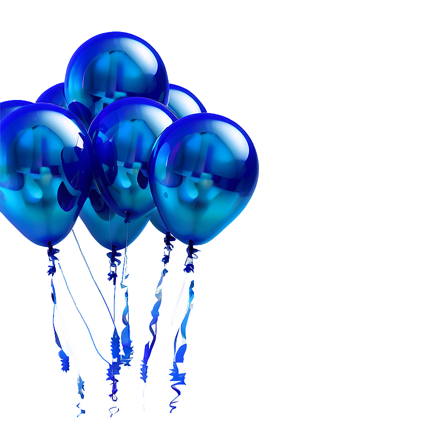 Glossy Blue Balloons Png Iet PNG Image