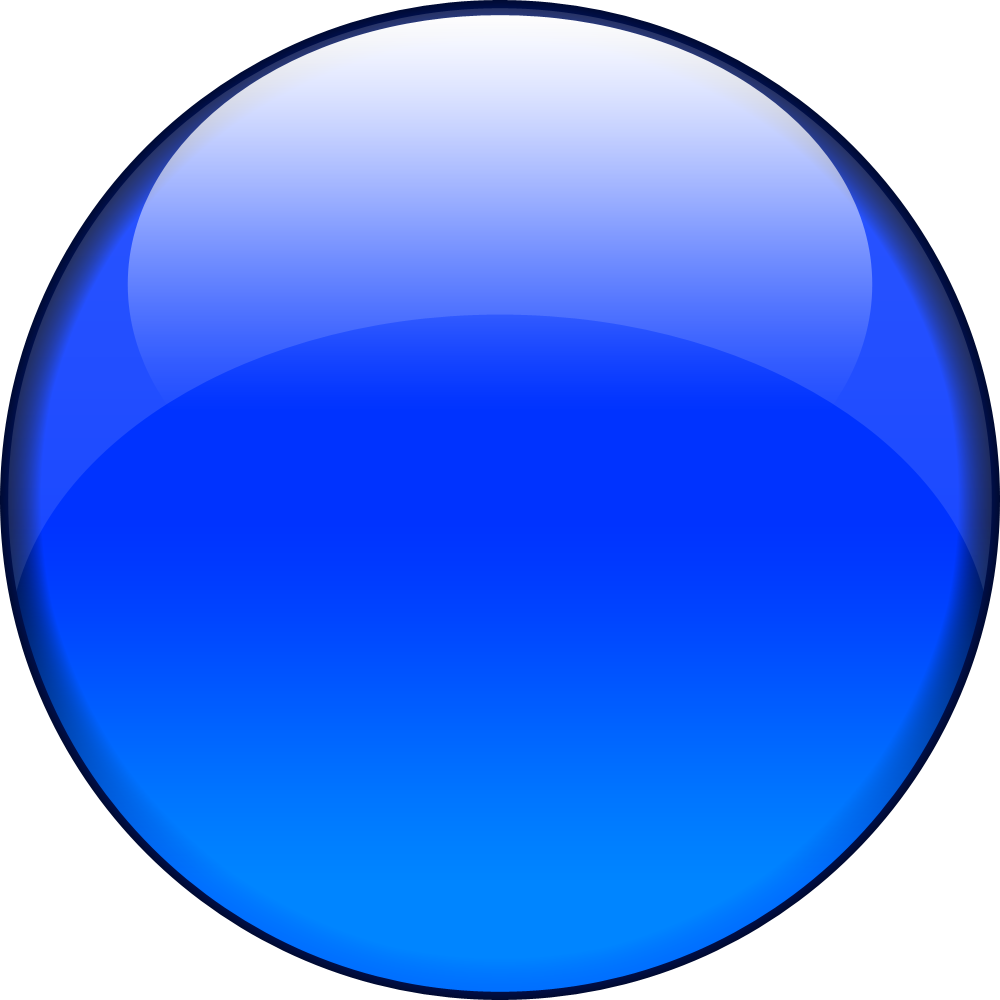 Glossy Blue Sphere Graphic PNG Image