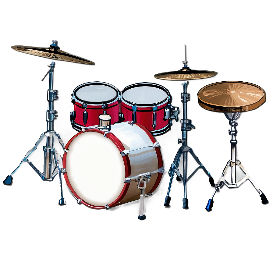 Glossy Drum Kit Png 06212024 PNG Image