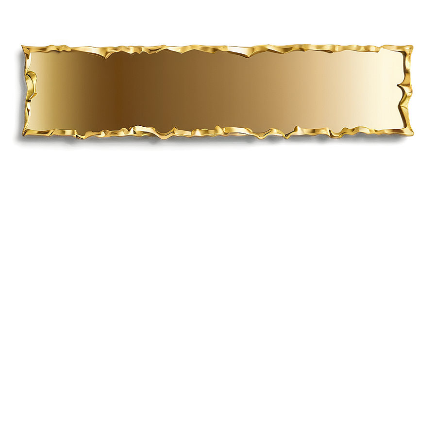 Glossy Gold Edge Png Bwl PNG Image