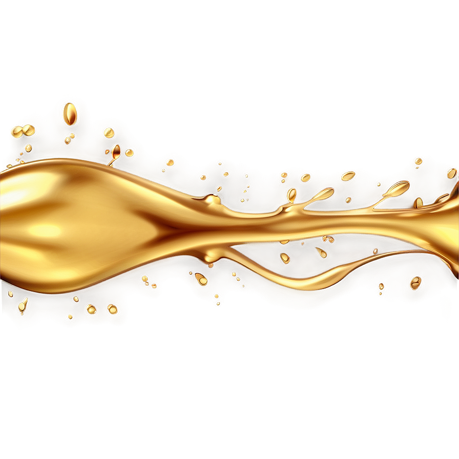 Glossy Gold Splash Png 71 PNG Image