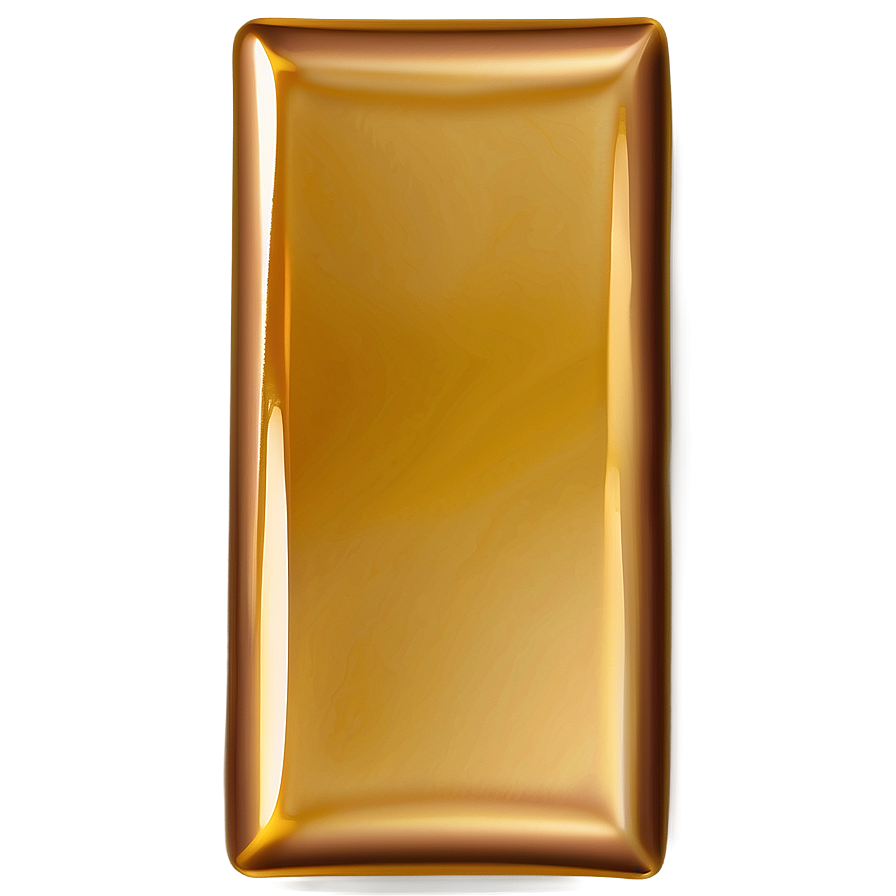 Glossy Gold Square Sticker Png 06272024 PNG Image