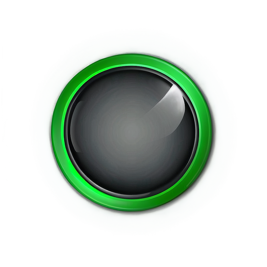 Glossy Green Circle Button Png Nhk36 PNG Image