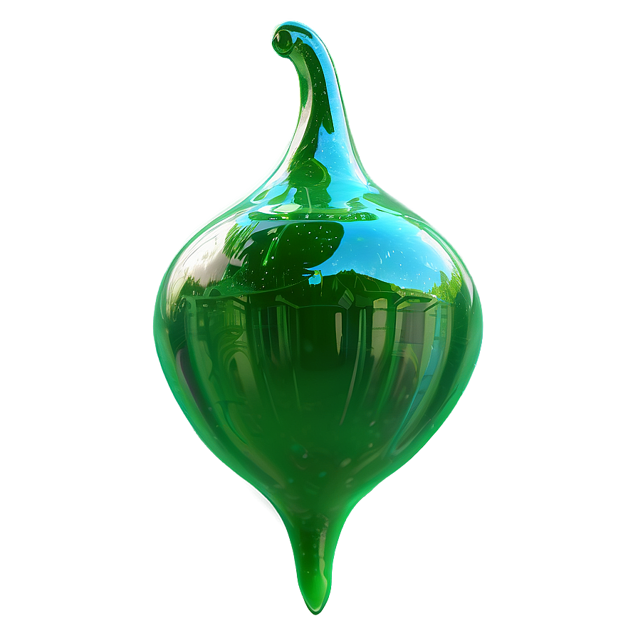 Glossy Green Slime Png 06272024 PNG Image