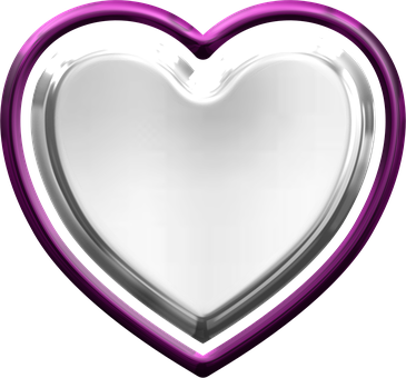 Glossy Heart Icon PNG Image