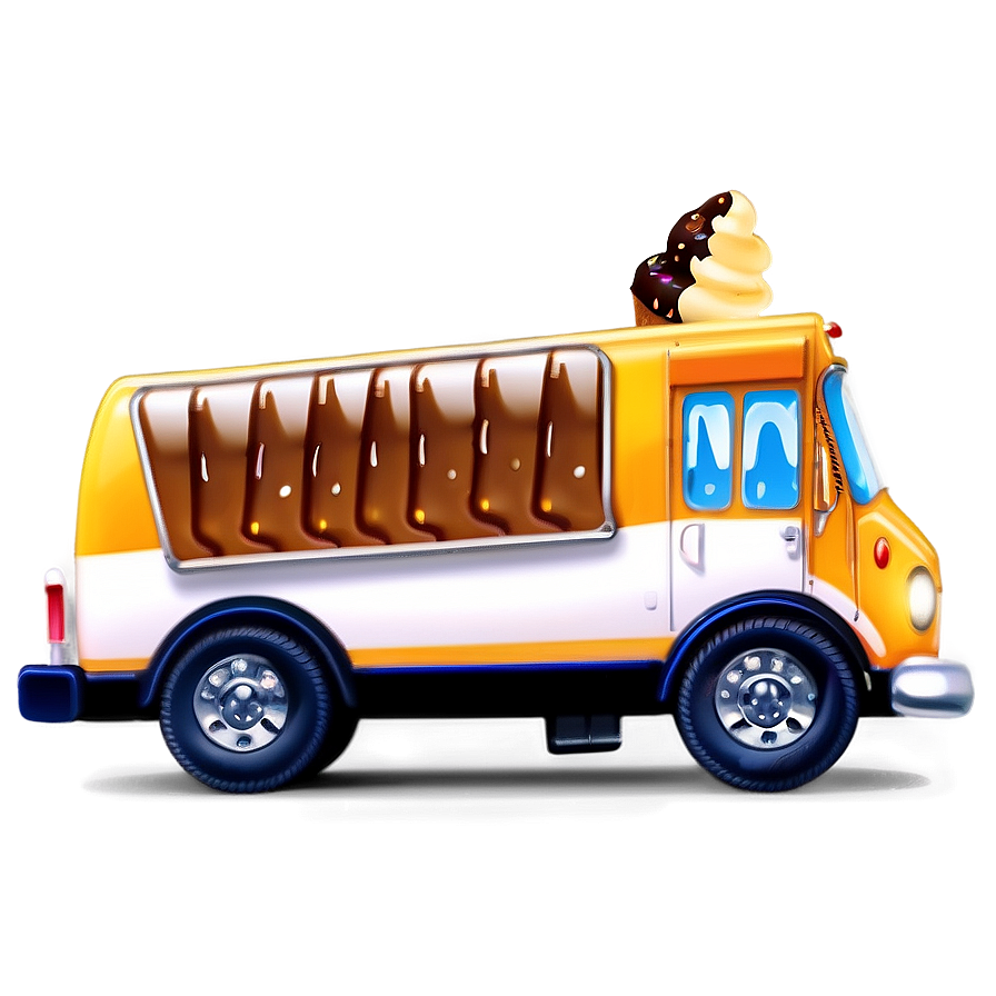 Glossy Ice Cream Truck Image Png 37 PNG Image