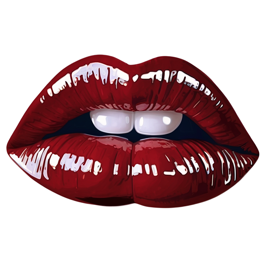 Glossy Lips Art Png Dco PNG Image