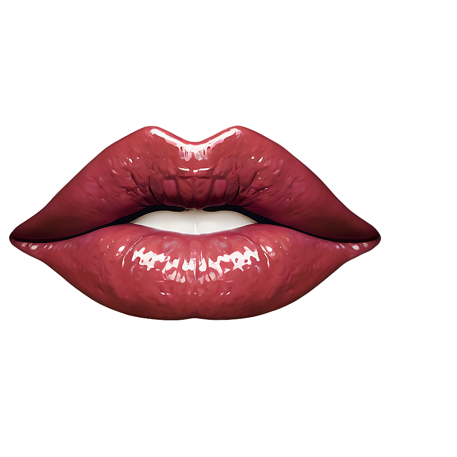 Glossy Lips Overlay Png Esp6 PNG Image