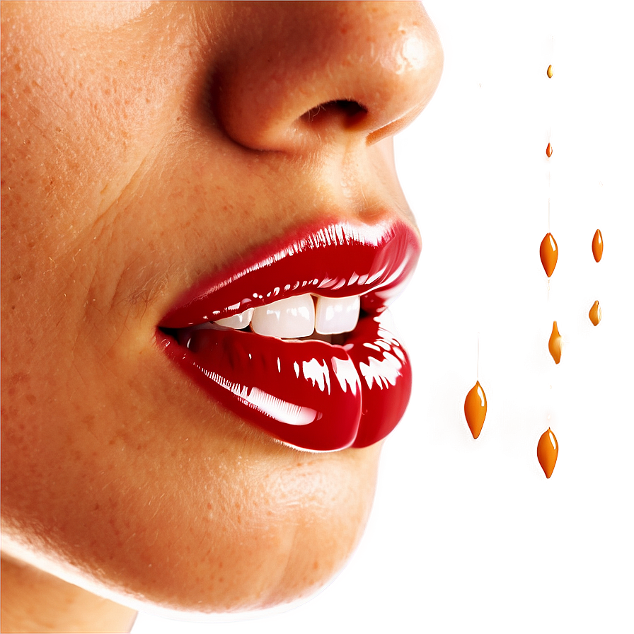 Glossy Lips Side View Png Lkq88 PNG Image