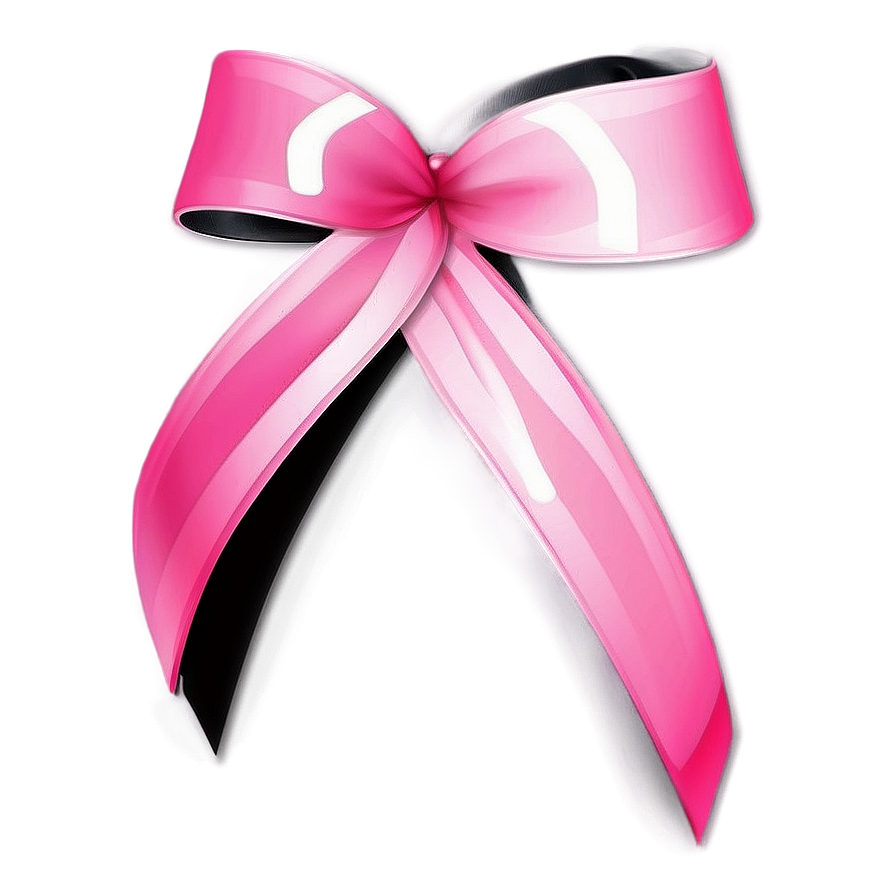 Glossy Pink Ribbon Graphic Png 05252024 PNG Image