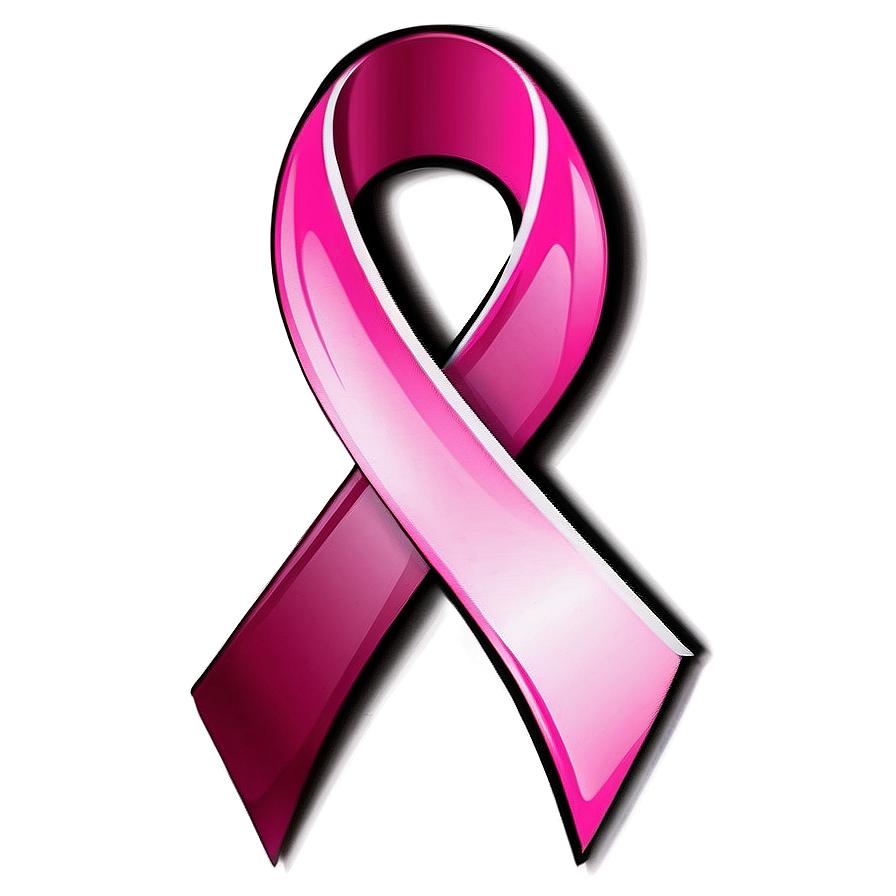 Glossy Pink Ribbon Graphic Png Yqe PNG Image