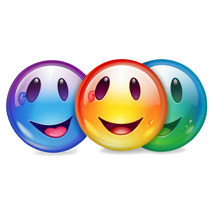 Glossy Rainbow Emoji Png 06272024 PNG Image