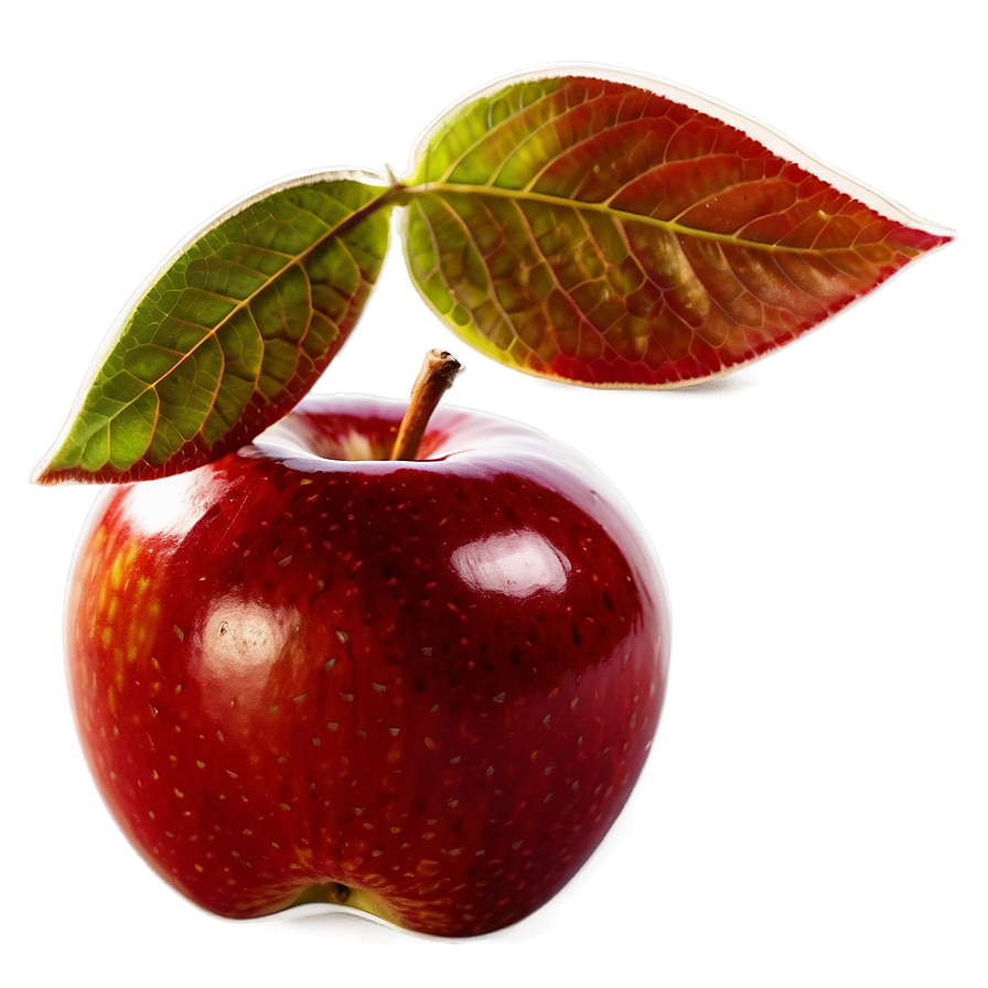 Glossy Red Apple Slice Png 06272024 PNG Image