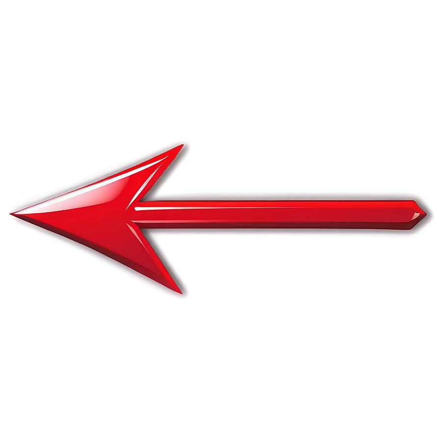 Glossy Red Arrow Icon Png Joc84 PNG Image