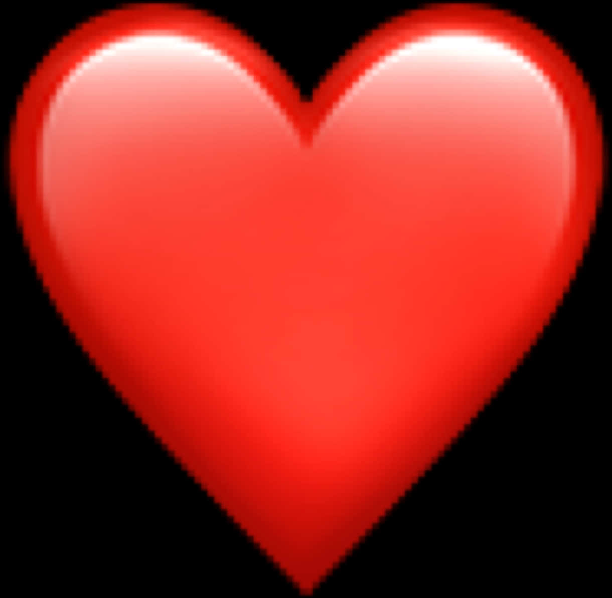 Glossy Red Heart Icon PNG Image