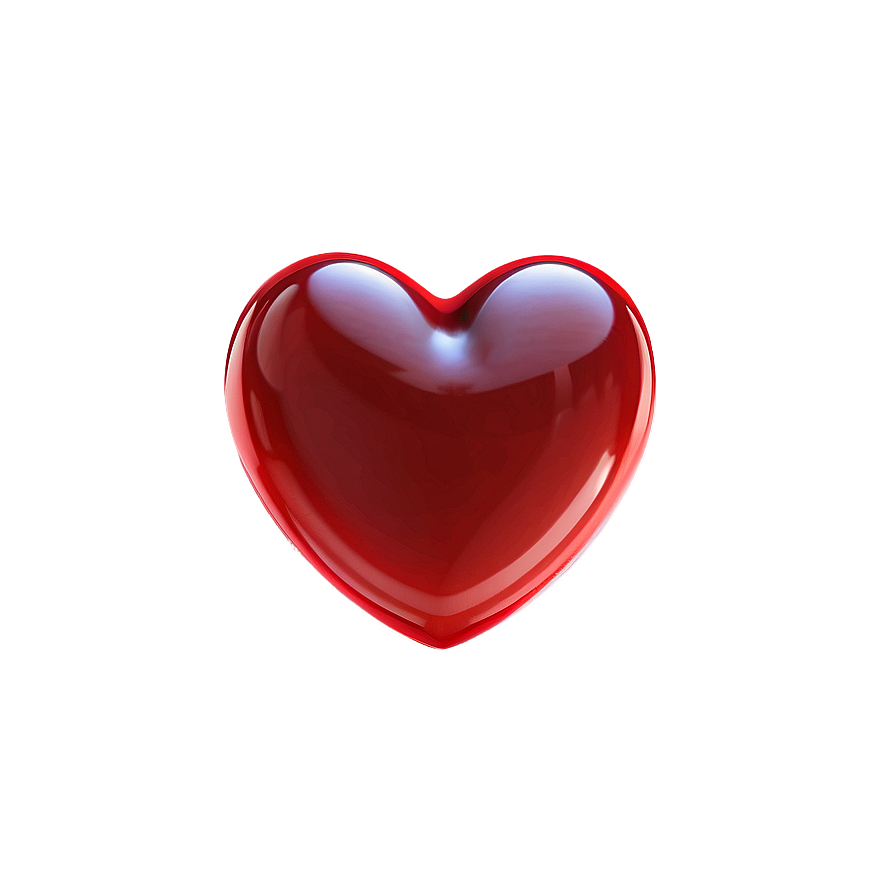 Glossy Red Heart Png 45 PNG Image