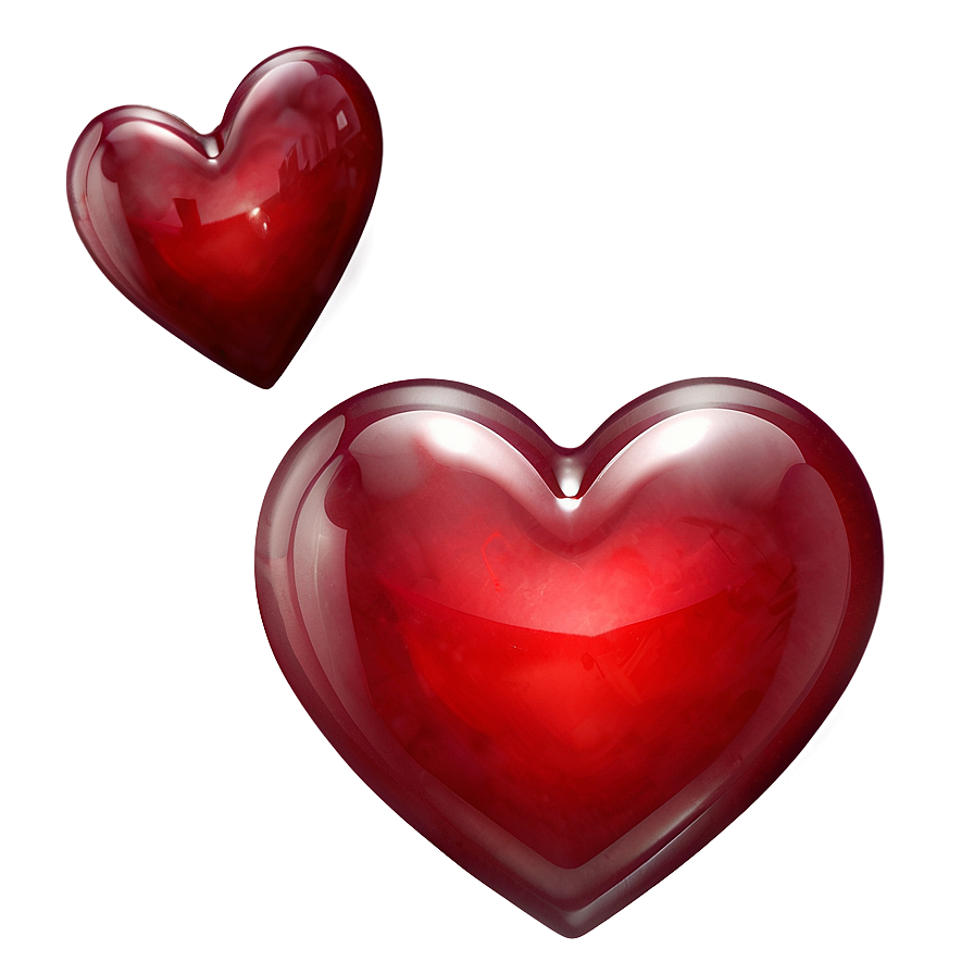 Glossy Red Heart Png Vkv PNG Image