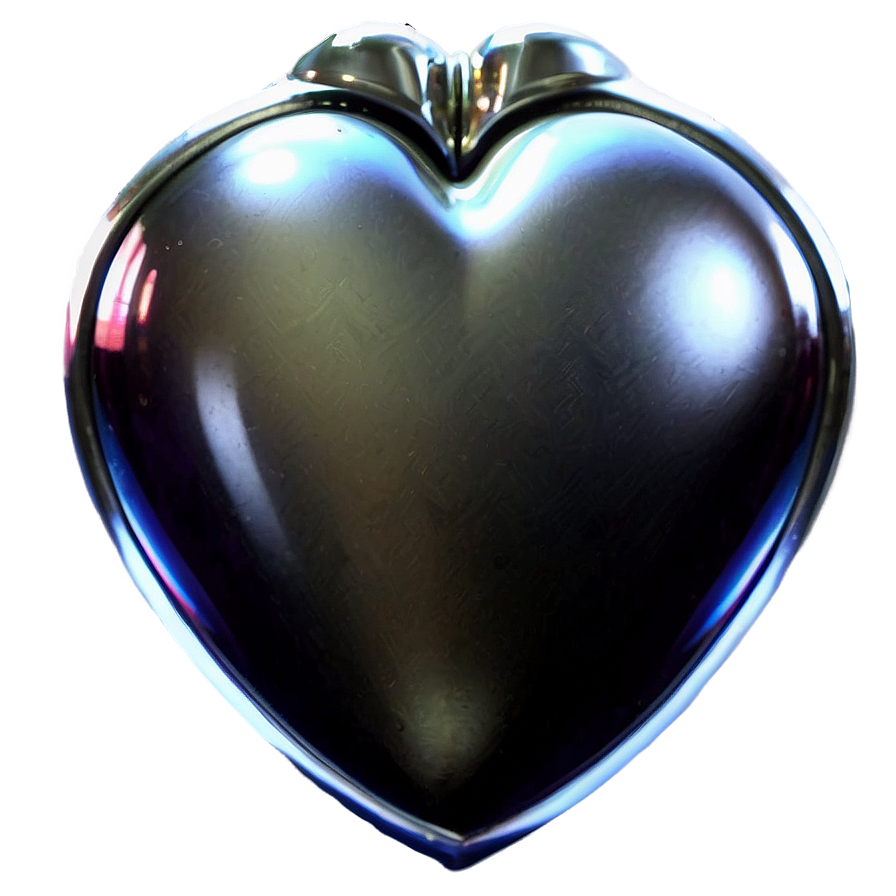 Glossy Silver Heart Png Tag16 PNG Image