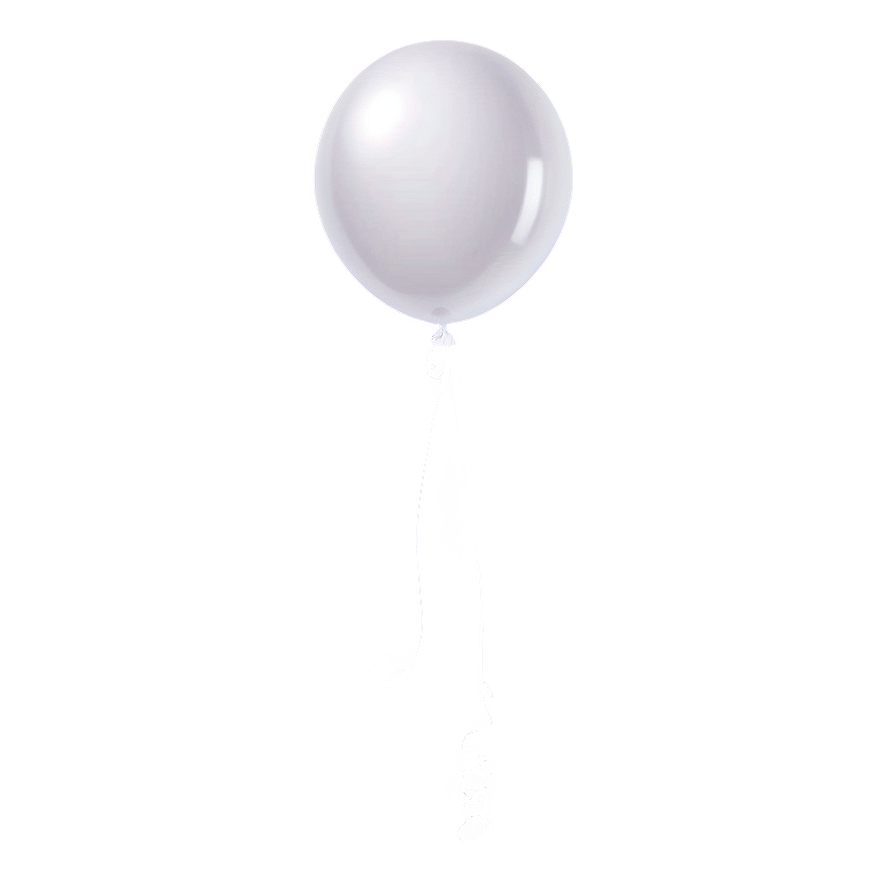 Glossy White Balloon Png Usp75 PNG Image