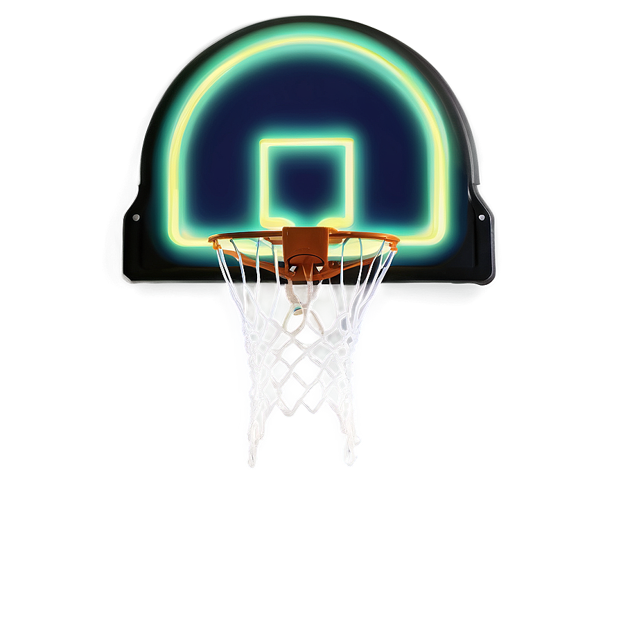 Glow In The Dark Basketball Hoop Png 05252024 PNG Image