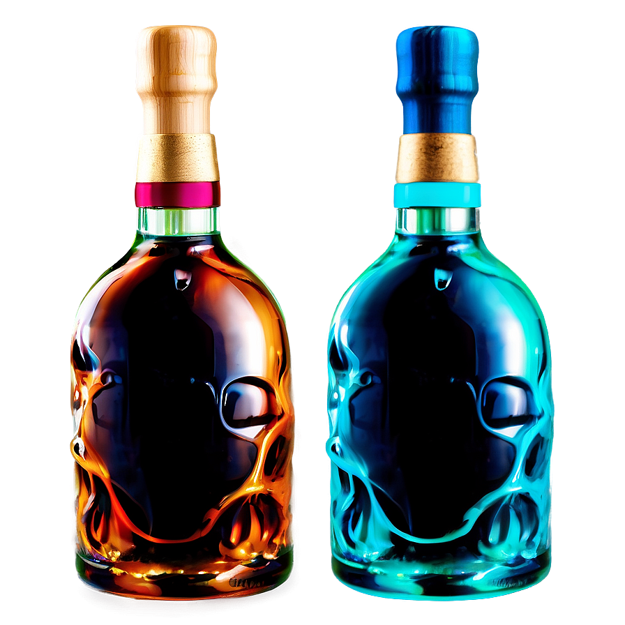 Glow In The Dark Liquor Bottle Png Ool35 PNG Image