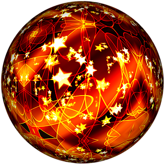 Glowing Abstract Ball PNG Image