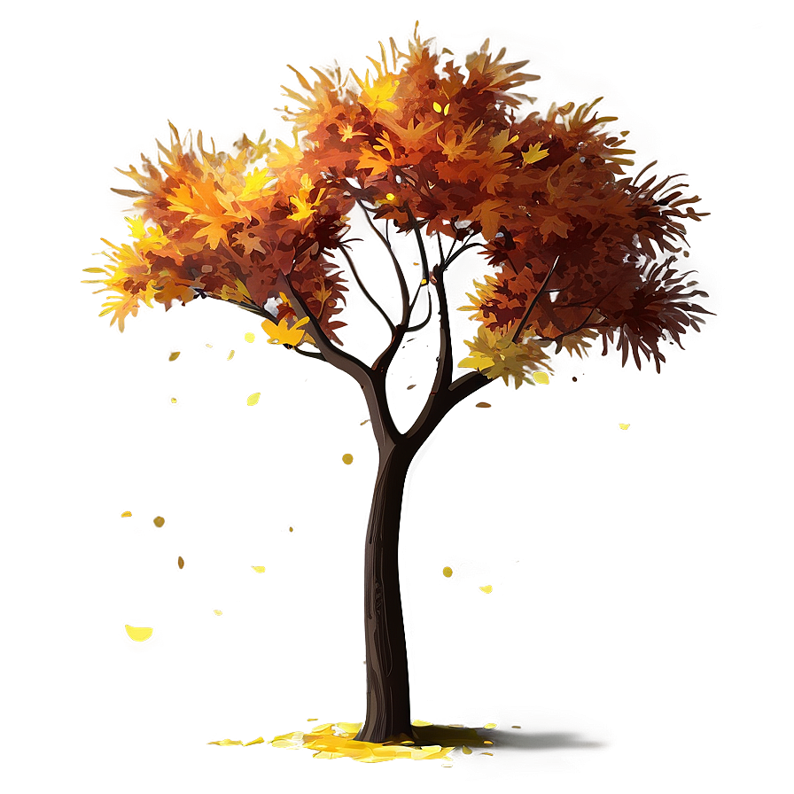 Glowing Autumn Tree Png Ylo26 PNG Image