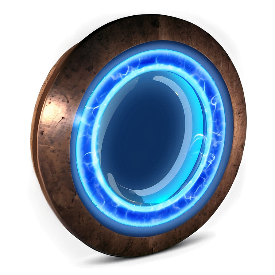 Glowing Blue Circle Png Fkm24 PNG Image