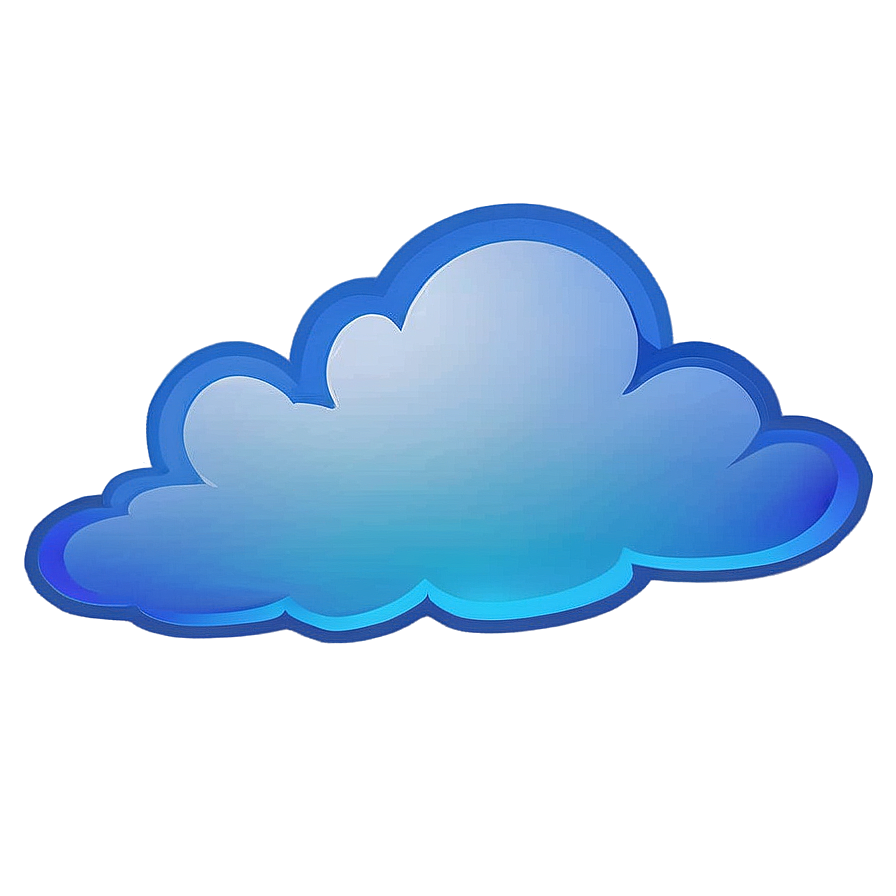 Glowing Blue Clouds Png Xth58 PNG Image