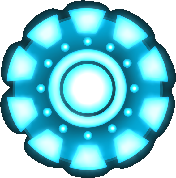 Glowing Blue Energy Core Graphic PNG Image