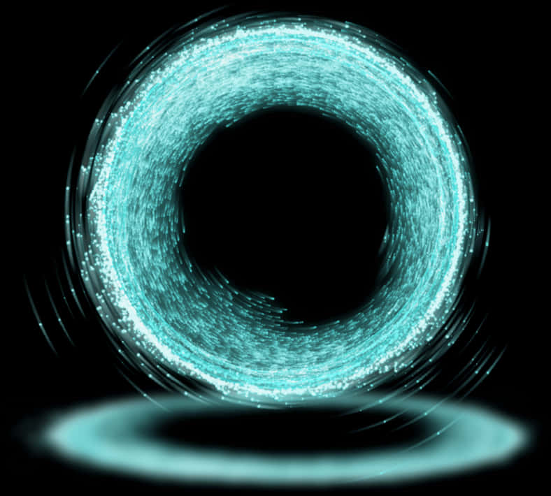 Glowing Blue Energy Portal PNG Image