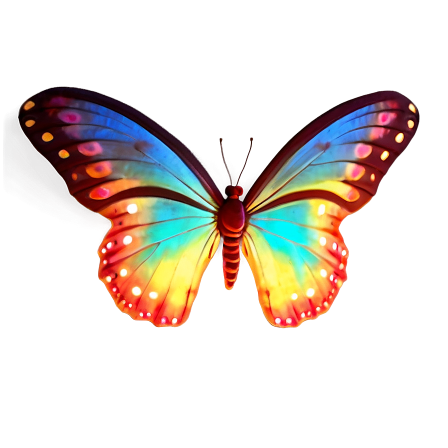 Glowing Butterfly A PNG Image