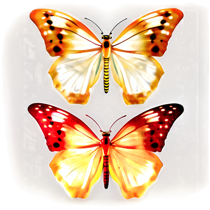 Glowing Butterfly C PNG Image