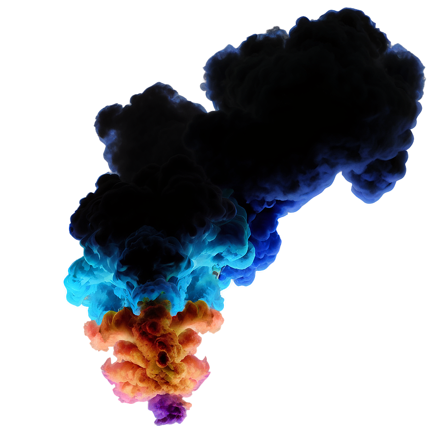 Glowing Color Smoke Gust Png Hel33 PNG Image