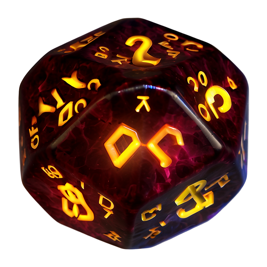 Glowing D20 Png Woj30 PNG Image