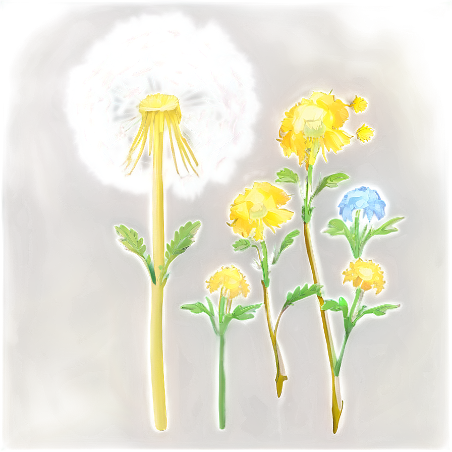 Glowing Dandelion Png Nav35 PNG Image