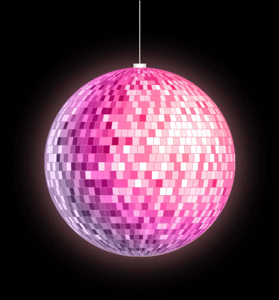 Glowing Disco Ball Illumination PNG Image