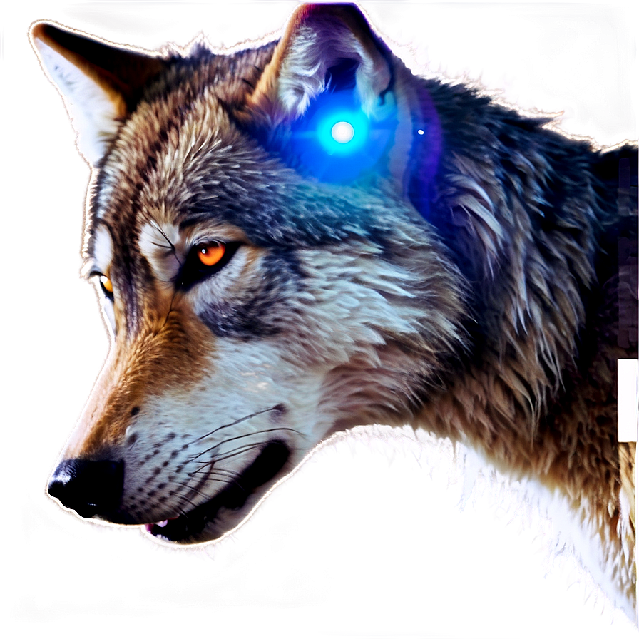 Glowing Eyes Wolf In Dark Png 94 PNG Image