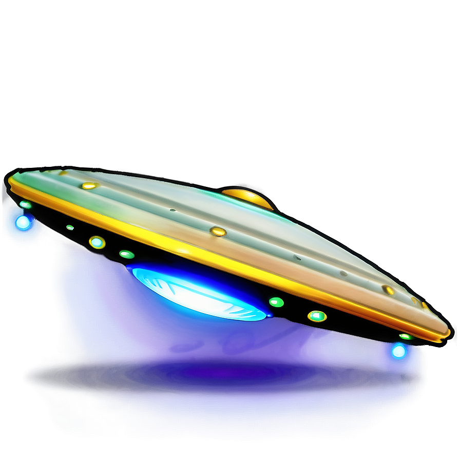 Glowing Flying Saucer Picture Png Kvq21 PNG Image