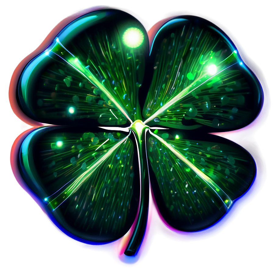 Glowing Four Leaf Clover Png 05252024 PNG Image