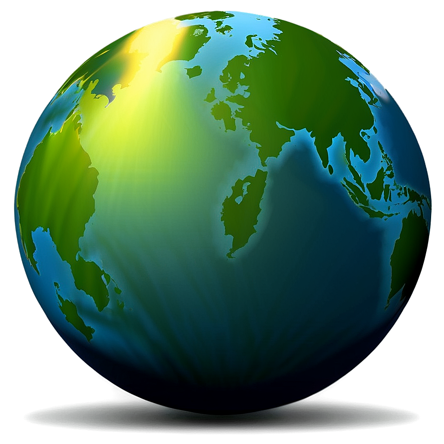 Glowing Globe Silhouette Png 35 PNG Image