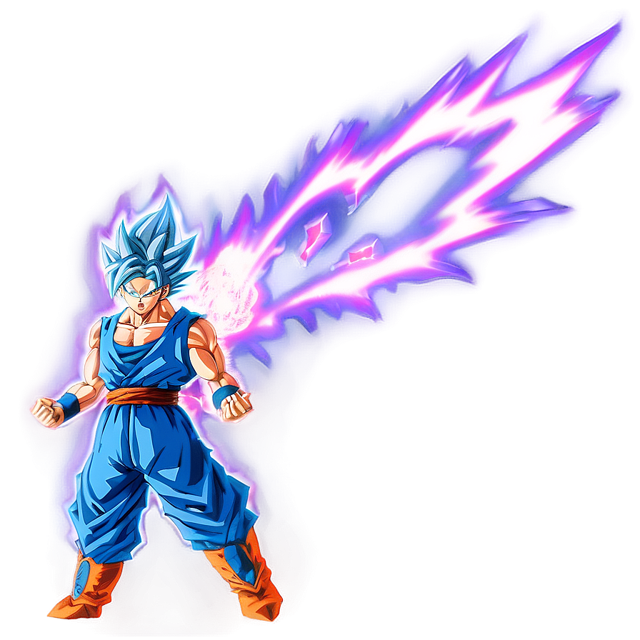 Glowing Goku Ultra Instinct Png 06292024 PNG Image