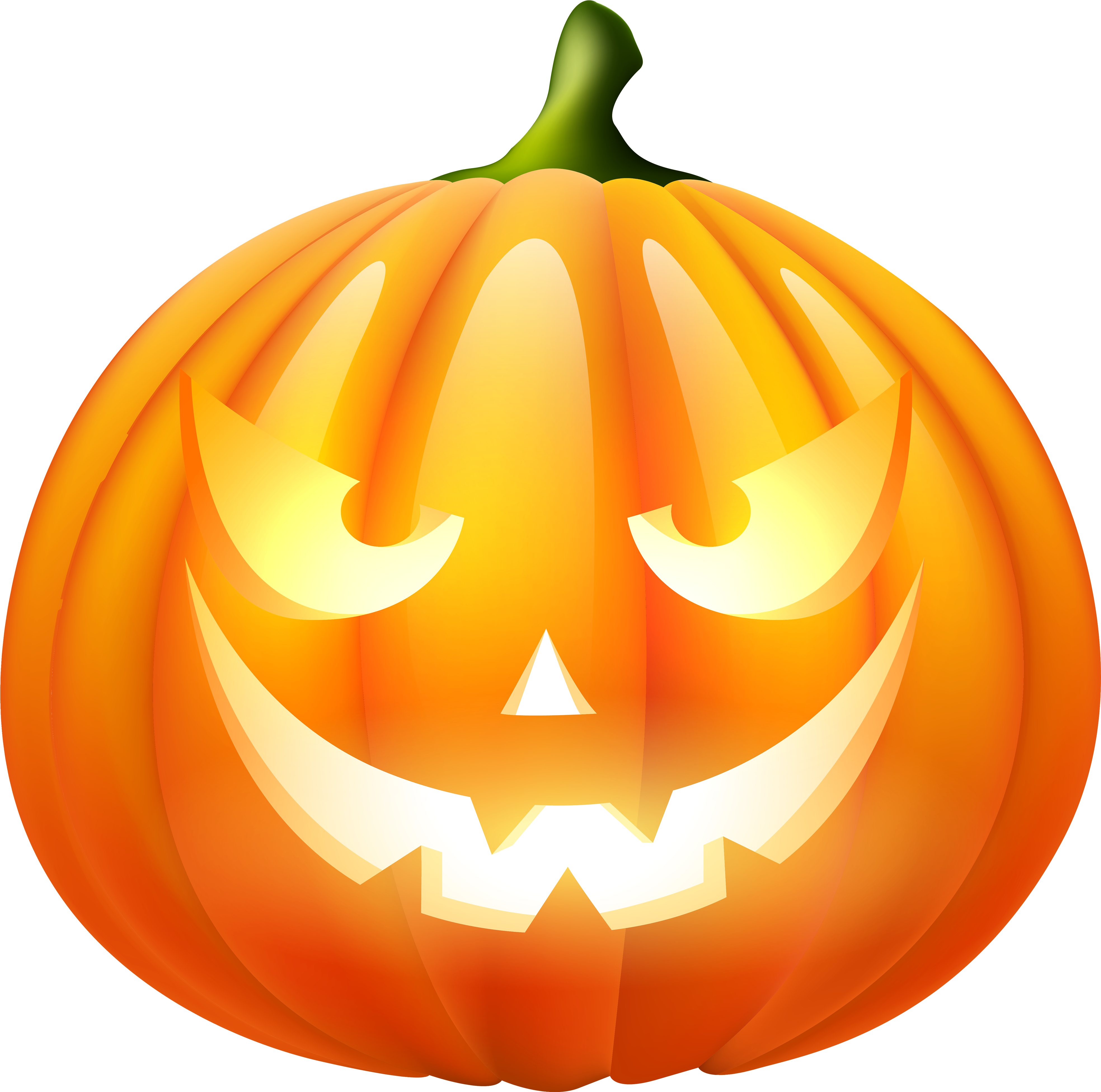 Glowing Jack O Lantern Halloween PNG Image