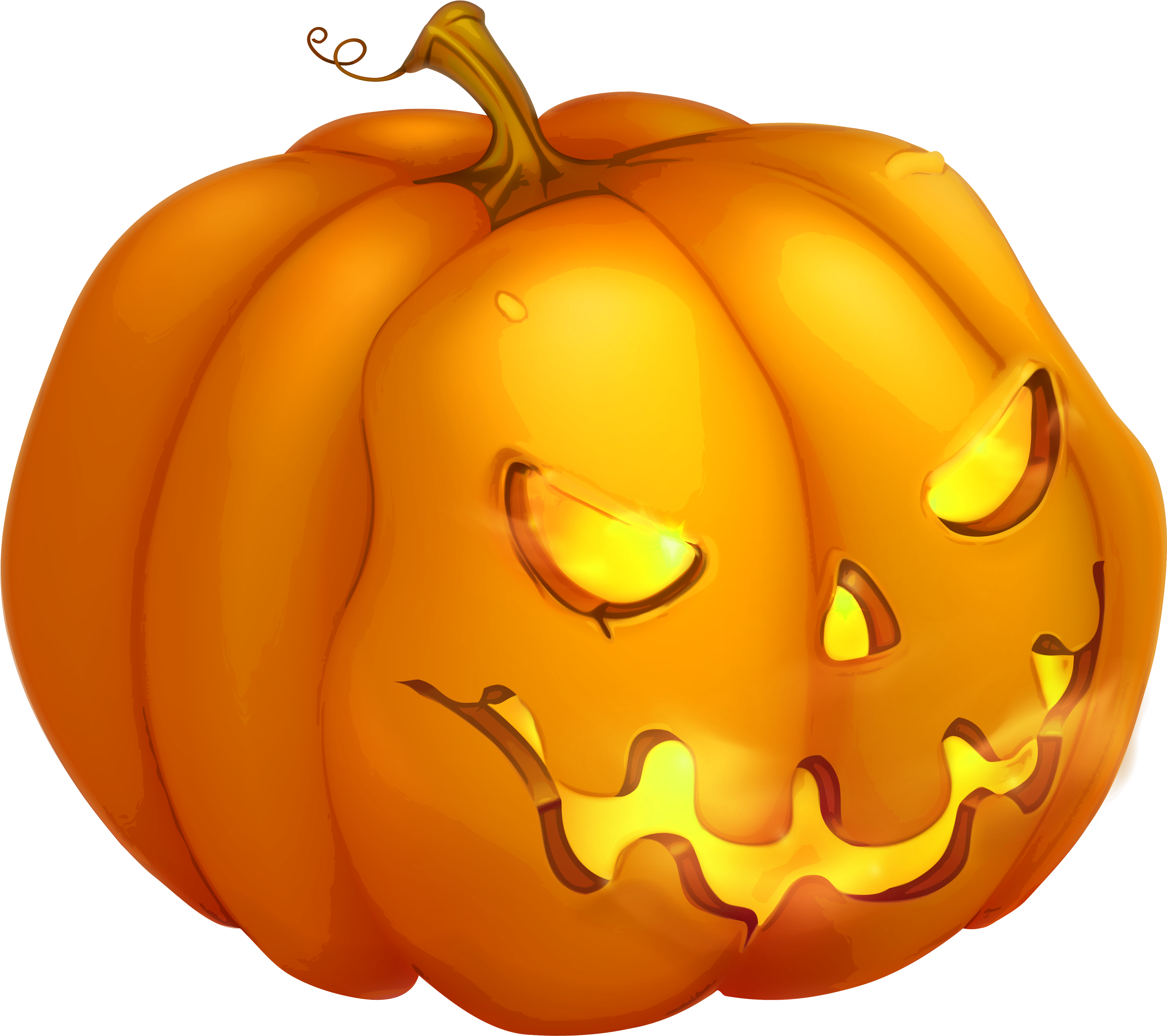 Glowing Jack O Lantern Illustration PNG Image